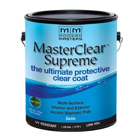 Modern Masters MCS902GAL 1 Gal. Satin Masterclear Supreme Protective Clear Coat MO327262